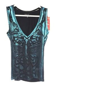 Blue And Black Replay Tank Top 🤩❤️